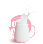 milk in a pot