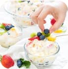 ice-cream and fruits